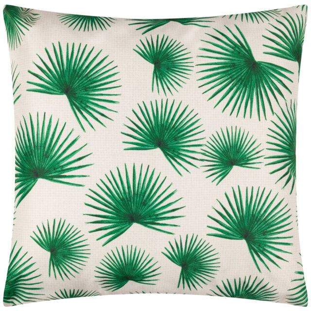 Agave Indoor / Outdoor Floral Green Square Cushion