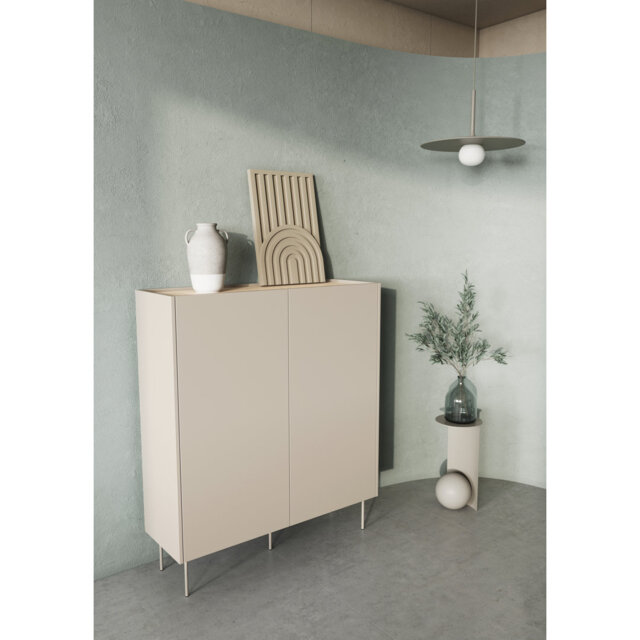 Venner 2 Door Manufactured Wood Wardrobe
