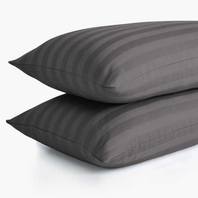 Aspire Homeware Ultra Soft & Breathable Microfiber Striped Pillowcase (Pack Of 2)