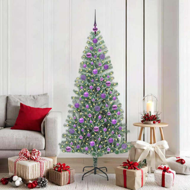Artificial Christmas Tree Snow Flocked with LED Light