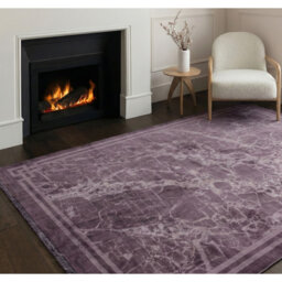 Alessandra Washable Persian Purple Rug