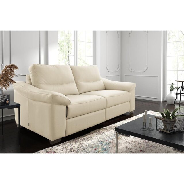 Abbrielle 175cm W Genuine Leather Pillow Top Arms Loveseat