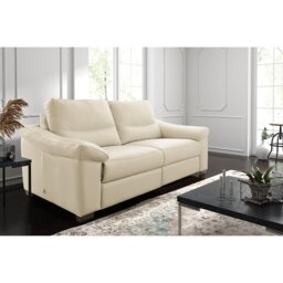 Abbrielle 175cm W Genuine Leather Pillow Top Arms Loveseat