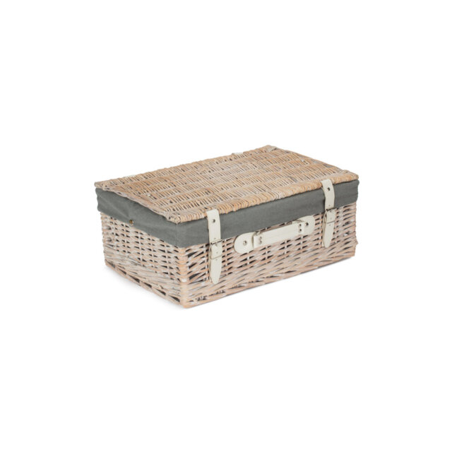 Wicker Hamper Basket with Lining