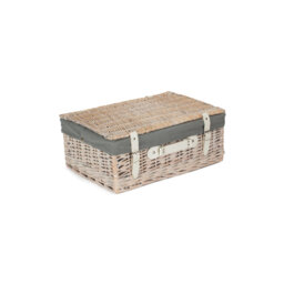 Wicker Hamper Basket with Lining
