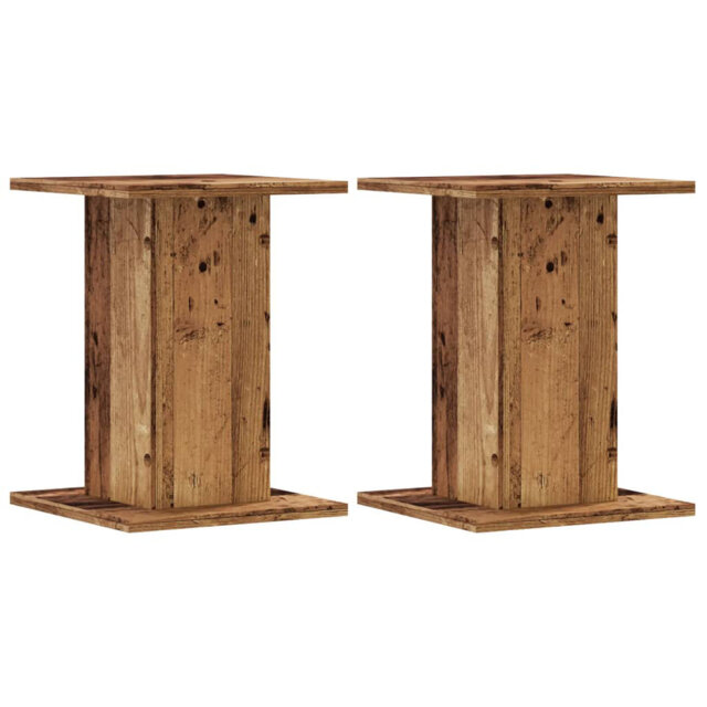 Speaker Stands Living Room Speaker Floor Stand 2 Pcs Engineered Wood