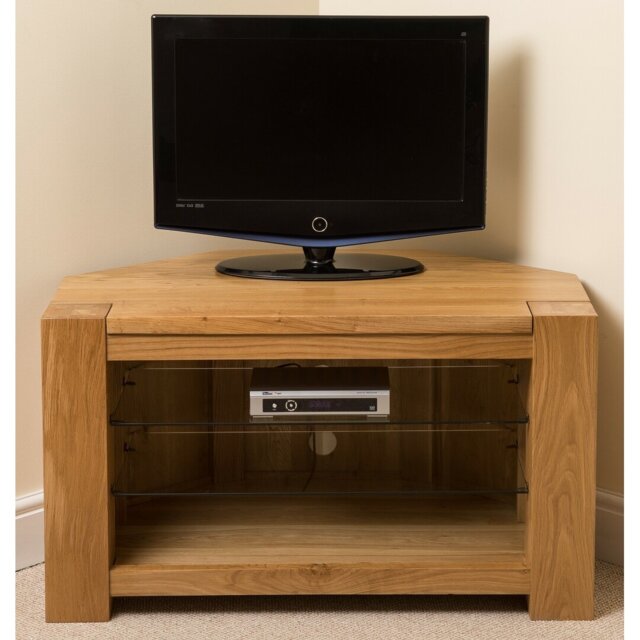 "Hagan Unfinished Corner TV Stand for TVs up to 43"""