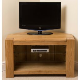 "Hagan Unfinished Corner TV Stand for TVs up to 43"""