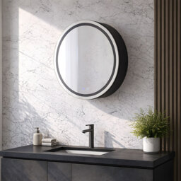 Wall-mounted Bathroom Mirror Cabinet with Led Lights