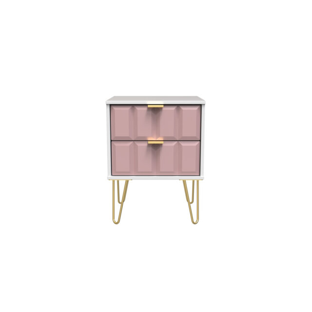 Allem 2 Drawer Bedside Cabinet (Ready Assembled)