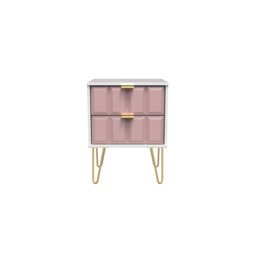 Allem 2 Drawer Bedside Cabinet (Ready Assembled)