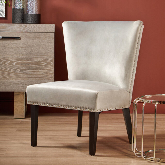 Otsego 47cm H Velvet Upholstered Side Chair