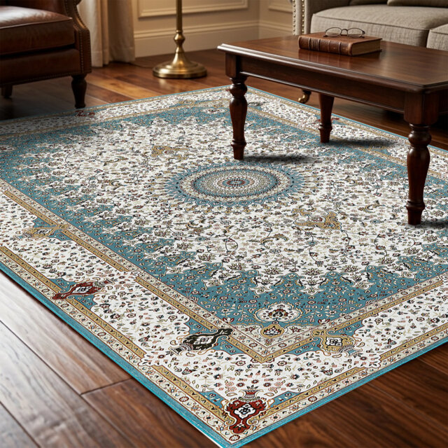 Cashmere Machine Tufted Area Rug ( Low-Pile Traditional)