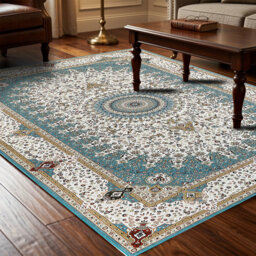 Cashmere Machine Tufted Area Rug ( Low-Pile Traditional)