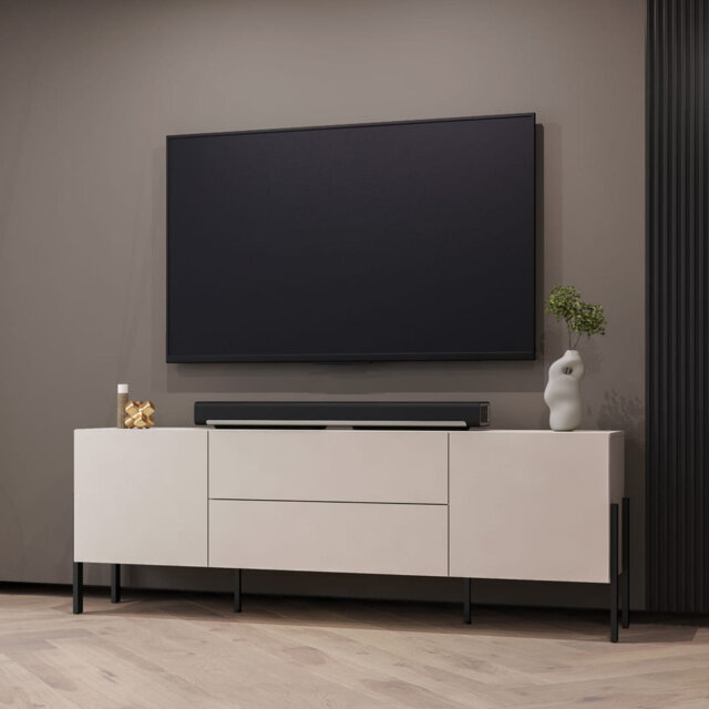 Bawan 40 TV Cabinet H70cm W204cm D40cm - Elegant Media Storage