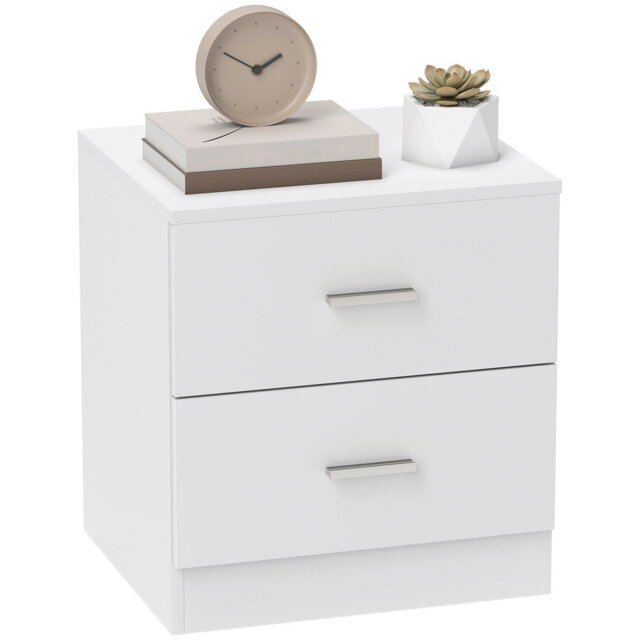 Demonica 45cm W Steel Bedside Table