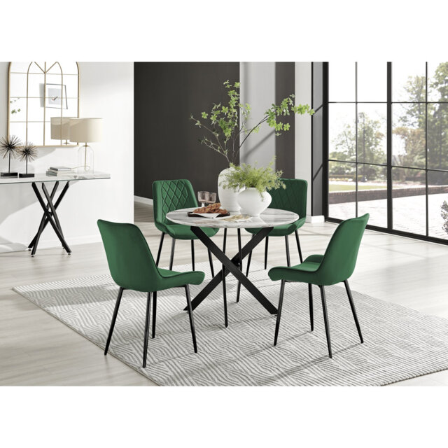 Eubanks 4 - Person Dining Set