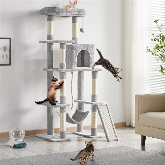 color Large Multi-Purpose Cat Tower