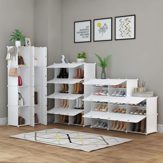 28 Pair Shoe Rack