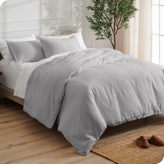 Microfiber No Pattern Duvet Cover Set