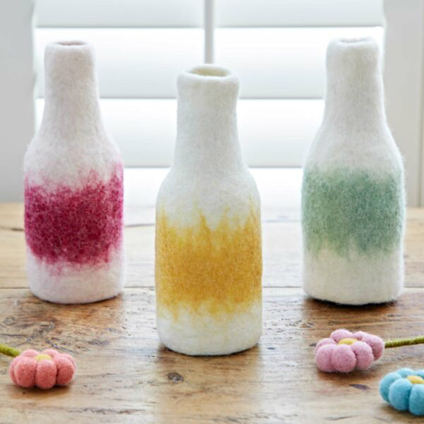 Wool / Felt Decorative Bottle