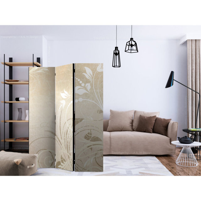 135cm W x 172cm H 3 - Panel Wood Folding Room Divider