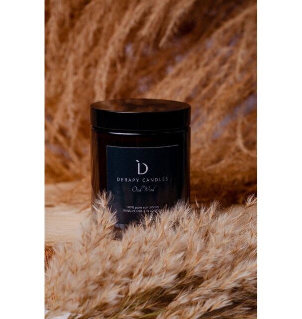 Oud Wood Scented Designer Candle