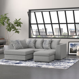 Folcroft Missy Corner Sofa and Footstool Set