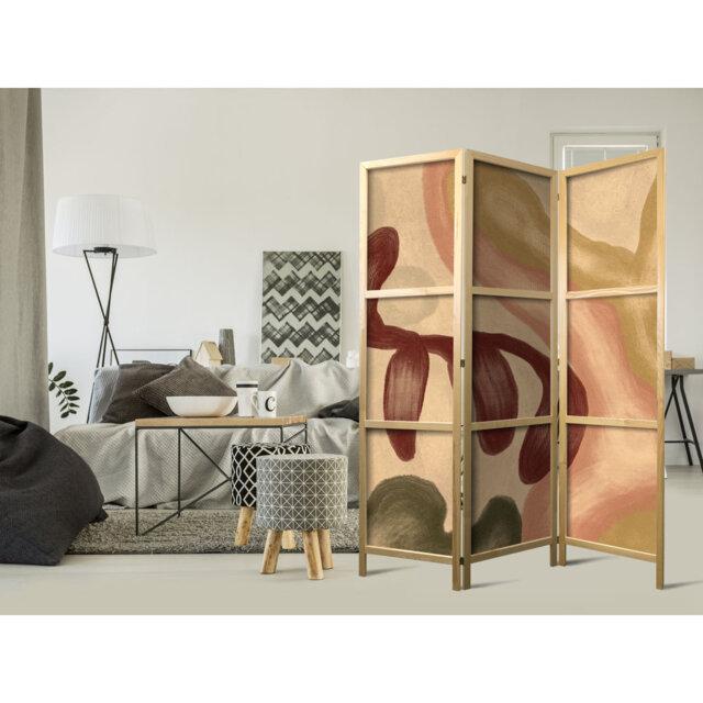 171cm H Solid Wood Folding Room Divider