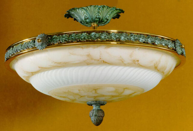 Dewberry Glass Semi Flush Mount
