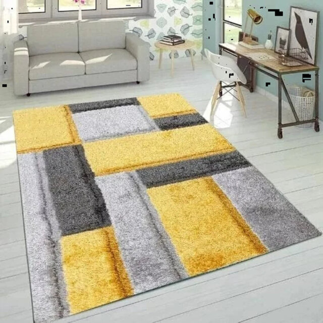 Modern Stylish Large Shaggy Area Rugs Hallway Living Room Bedroom Carpet Mats*