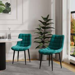 Bierman 45cm H Tufted Upholstered Upholstered Back Side Chair