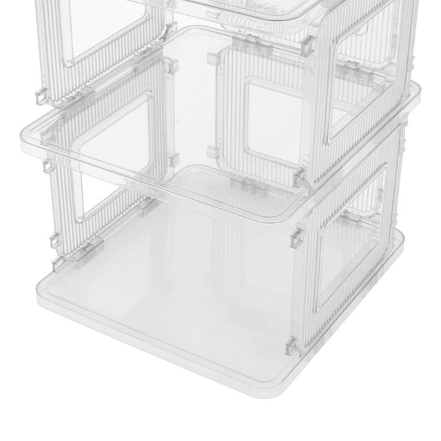 3 Pair Stackable Shoe Rack
