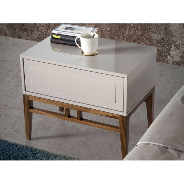 60cm W Manufactured Wood Bedside Table