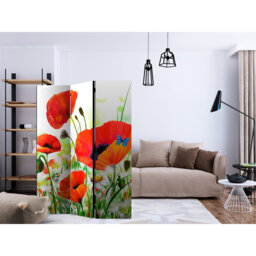 135cm W x 172cm H 3 - Panel Wood Folding Room Divider