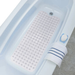 NON SLIP SHOWER MAT FOR BATHROOM (WITH SUCTION CUPS)