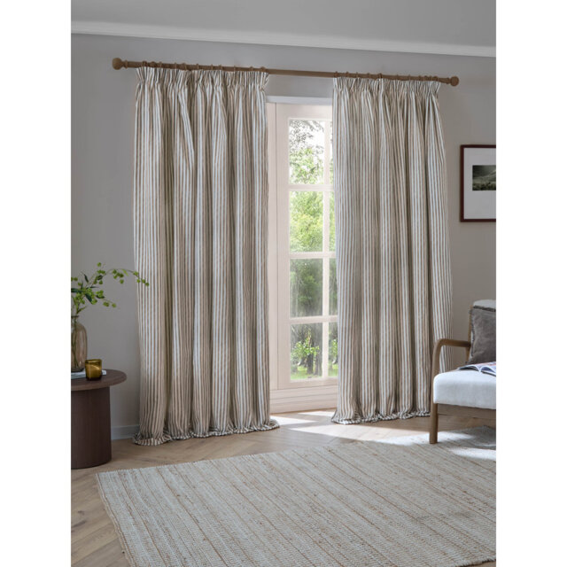 Hebden 100% Cotton Room Darkening Curtain Panel Pair