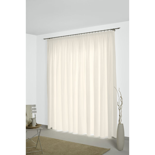 Newbury 67% Polyester And 33% Cotton Room Darkening Single Curtain Panel