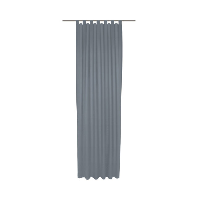 Uni Collection Light 100% Cotton Opaque Tab Top Single Curtain Panel