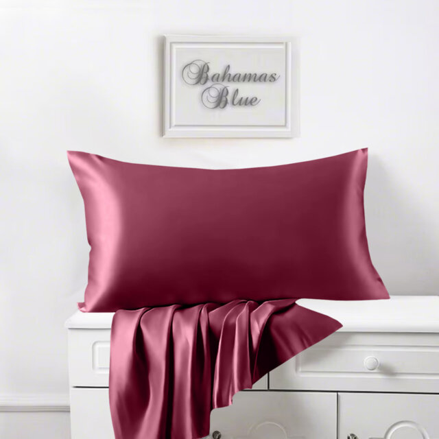 Luxury Satin Pillowcase Set of 2 - Silk Feel for Hair & Skin, Anti-Frizz & Cooling Effect
