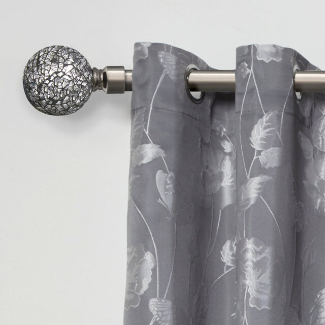 Abrahamson Antique Brass Stainless Steel Adjustable 160cm to 300cm 2cm Single Curtain Pole