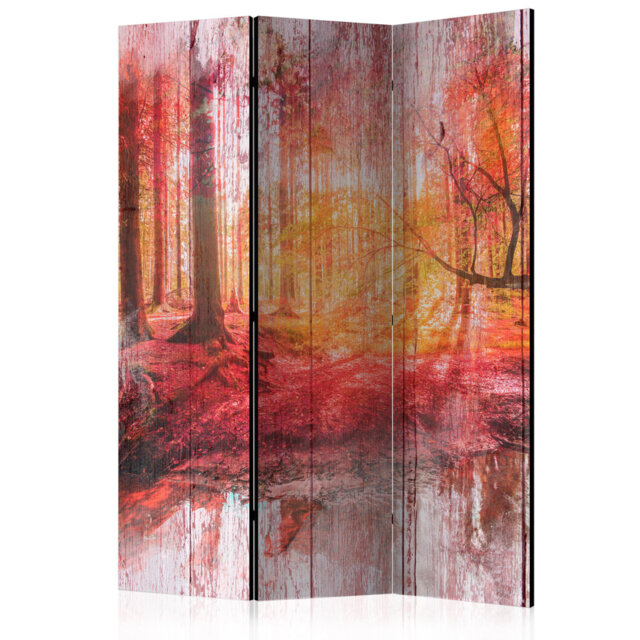 Giovacchina 135cm W x 172cm H 3 - Panel Solid Wood Folding Room Divider