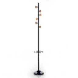 Lafitte Steel Freestanding 6 - Hook Coat Stand