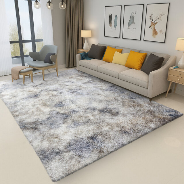 Standard Shag Area Rug Non-Slip Modern Home Decor