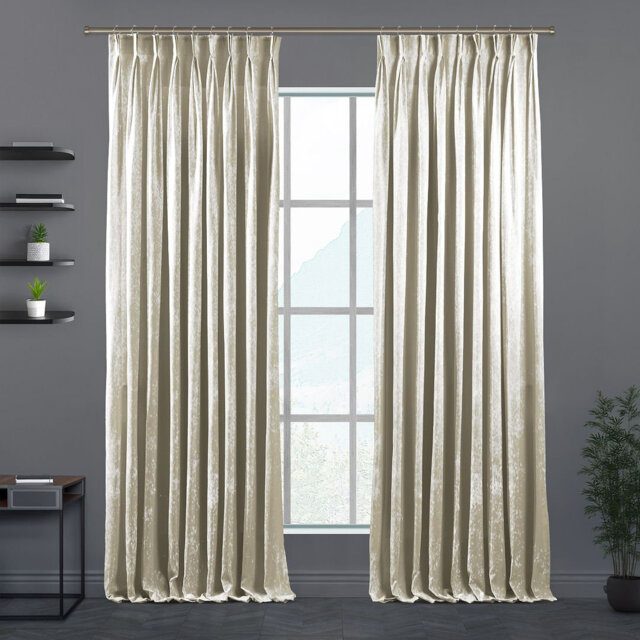 Velvet Semi-shee Single Curtain Panel