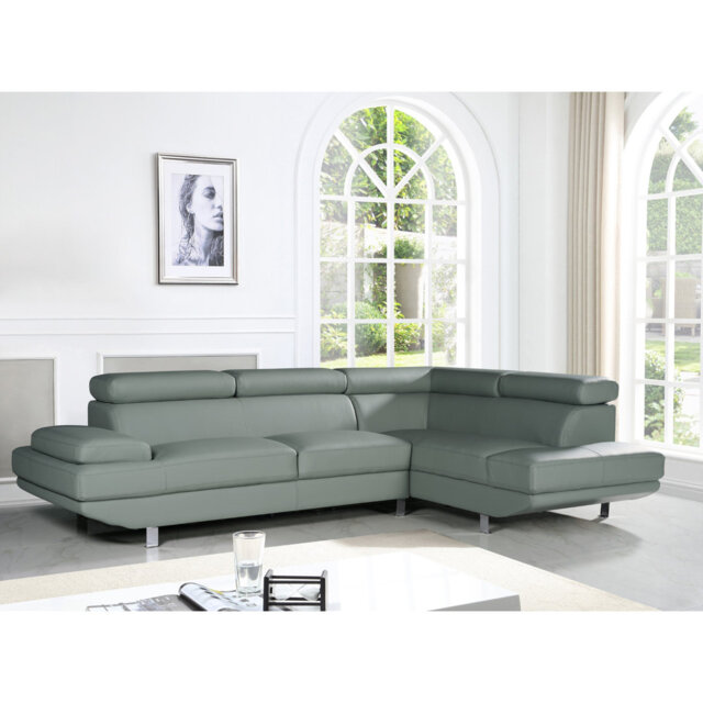 Vegan Leather Corner Sofa