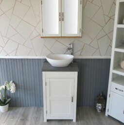 Scully 515mm Single Bathroom Vanity with Vessel Ceramic Basin