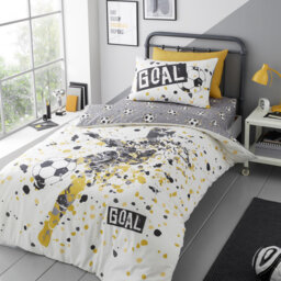 Goal Polyester Duvet Cover Set with Pillowcases Included