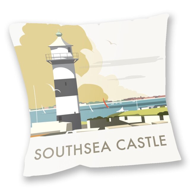 Dave Thompson Illustrated Travel Collection Square Throw Cushion