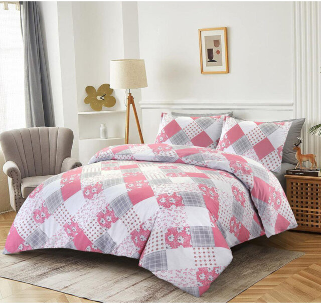 Cotton Blend Floral Duvet Cover Set with Pillowcases Included